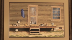 painting of Arkansas dogs by james burkholder