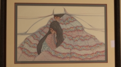 Indian couple print by amado pena for sale by james burkholder