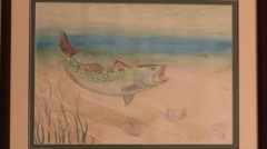 Print Going for the fly by james burkholder