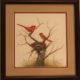 painting Cardinals nest by james burkholder