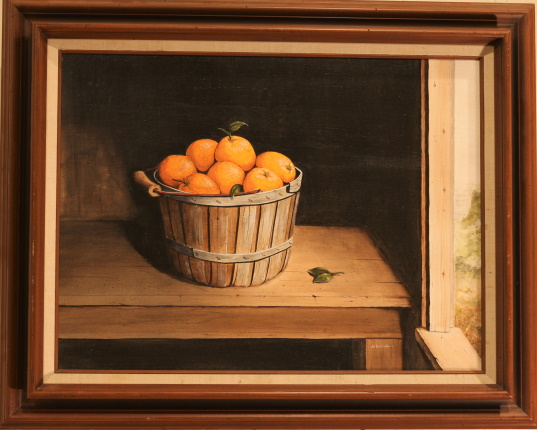 Basket of Oranges painting by James Burkholder