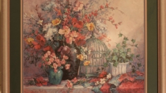 floral print by barbara mock for sale by james burkholder