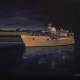 Sunset Cruise is an oil painting by James Burkholder shown at the Rockartscity Gallery in Harlingen Texas