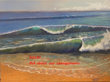 Waves South Padre shows the wonderful beach at South Padre Island by Jim Burkholder, Artist