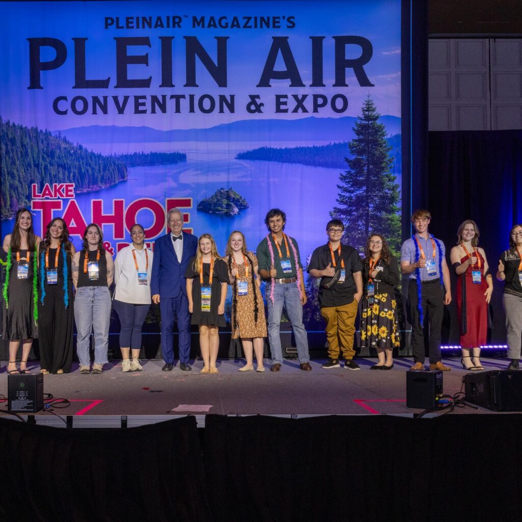 Eric Rhodes is shown with the PACE25 Staff at the Reno/Tahoe Plein Air Convention.